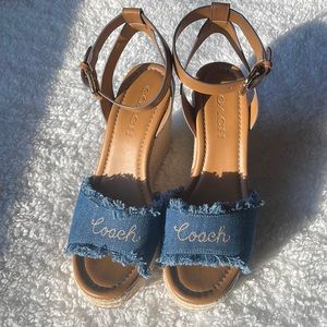 Coach wedge sandals